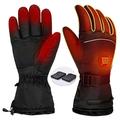 Electric Heated Touchscreen Gloves with 2 x 5000mAh Batteries - Black