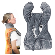 Electric Heating Pad with 6-Level Heat Settings - EU Plug - Grey