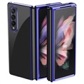 Electroplated Frame Samsung Galaxy Z Fold3 5G Case - Blue