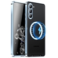 Electroplated Magnetic Samsung Galaxy S23+ 5G Hybrid Case - Blue