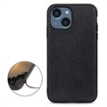 Elegant iPhone 14 Max Leather Case - Black