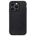 Elegant iPhone 14 Pro Leather Case - Black