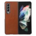 Elegant Samsung Galaxy Z Fold4 5G Leather Case - Brown