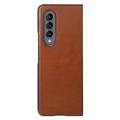 Elegant Samsung Galaxy Z Fold4 5G Leather Case - Brown