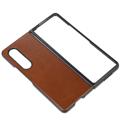 Elegant Samsung Galaxy Z Fold4 5G Leather Case - Brown