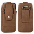 Elegant Universal Belt Clip Case 6.7" - Card Slots, Carabiner