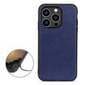 Elegant iPhone 14 Pro Leather Case - Blue