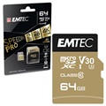 Emtec SpeedIn Pro UHS-I U3 V30 MicroSD Card - ECMSDM64GXC10SP