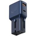 Energea TravelGo Adapter 35 - US, UK, AU, EU, PD 35W - Blue