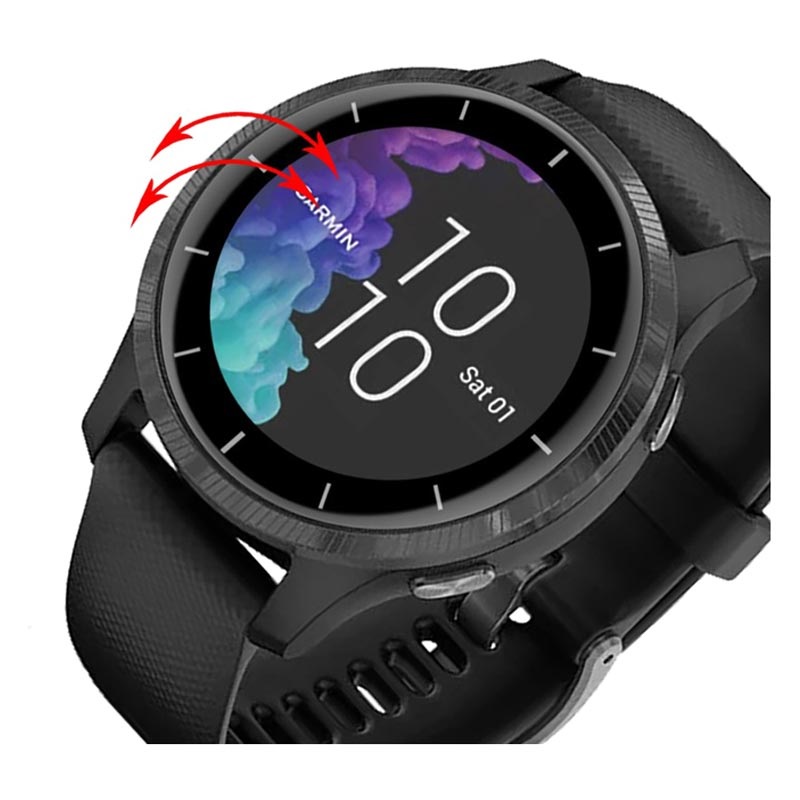 Youniker Lot de 3 Garmin Vivoactive HR protection d'écran en verre trempé  Vivoactive HR Smart Watch protection écran Foils Verre Dureté 9H 0,3 mm fin