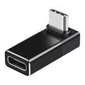 Enkay ENK-AT133 90-Degree USB-C Adapter with 4K Support - 40Gbps/240W - Black