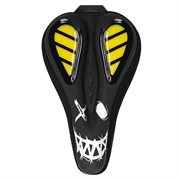 Enlee EN-330 Water-resistant Bicycle Seat Cover with Silicone Padding - Yellow / Black / White