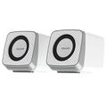 Erazer A200 2.0 Wired Desktop Speakers - White