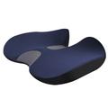 Ergonomic Mesh Car Seat Cushion with Memory Foam - Navy Blue