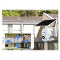 Escam QF250 Solar-Powered Surveilance Camera - 1080p, WiFi - White