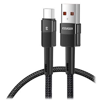 Essager Quick Charge 3.0 USB-C Cable - 66W - 1m - Black