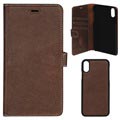 Essentials Detachable iPhone XR Wallet Leather Case - Brown