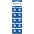 EverActive AG10 LR1130/LR54 Alkaline Button Cell Batteries - 10 Pcs.