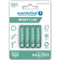 EverActive Infinity Line EVHRL03-550 Rechargeable AAA Batteries 550mAh - 4 Pcs.