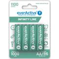 EverActive Infinity Line EVHRL6-1100 Rechargeable AA Batteries 1100mAh - 4 Pcs.