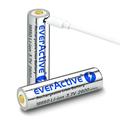 EverActive Silver+ Lithium MicroUSB Rechargeable 18650 Battery - 2600mAh