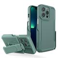 Explorer Series iPhone 14 Pro Hybrid Case with Belt Clip - Dark Green