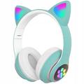 Extralink Cat-Ear Over-Ear Kids Wireless Headphones - Green