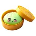 Eyes Expression Dumpling Squishy Toy with Steamer Box