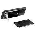 F15 Ultra-Thin 10000mAh Magnetic Wireless Power Bank with Stand - 15W - Grey