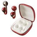 F22 Ear Clip OWS Wireless Headphones with ENC Noise-Reduction and Bluetooth 6.0 - Red
