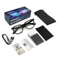 F70 AI Smart Glasses with Real-Time Translation, Touch Control, UV Protection - Black / Anti Blue-Ray