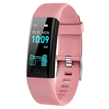 F71 Smart Bracelet / Fitness Tracker with Blood Pressure Monitoring - Pink