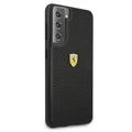 Ferrari On Track Perforated Samsung Galaxy S21 5G Case - Black