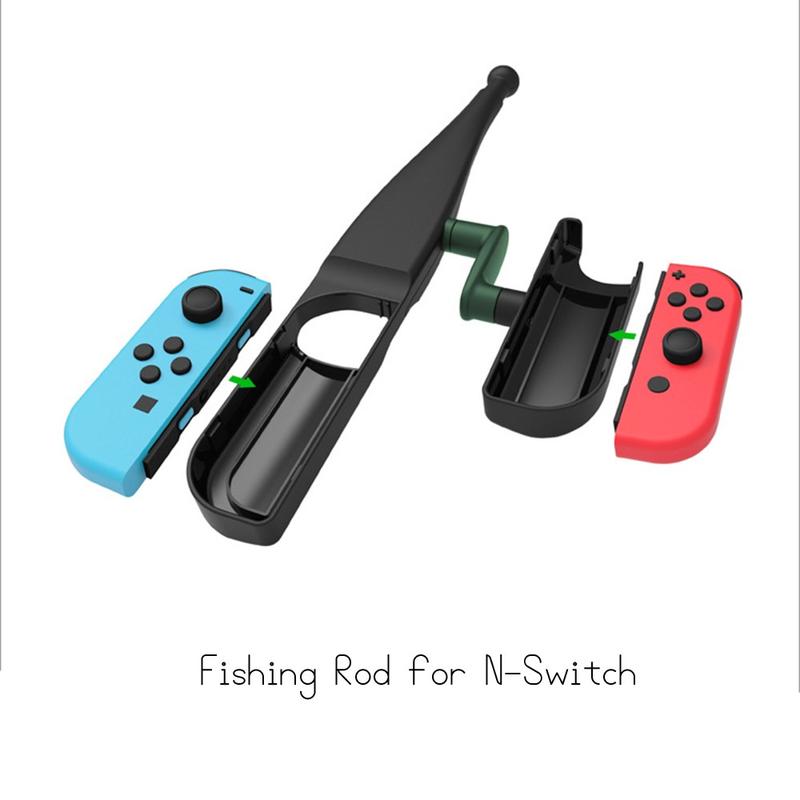 Fishing Rod Handle Grip Holder for Nietendo Switch Joy-con Controller  Fishing Games Kit