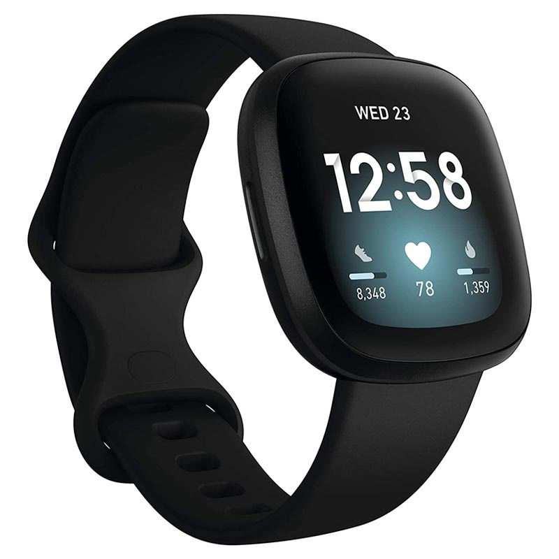 doel Perceptueel zwart Fitbit Versa 3 Smartwatch with GPS