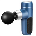 Fitness Mini Muscle Massage Gun with Four Heads J2 - Blue