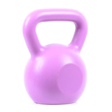 Fitness Solid Cast Iron Kettlebell - 5kg - Purple