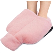 Fleece Foot Warmer Cover / 3L Hot Water Bottle - Pink