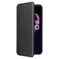 OnePlus Nord CE 2 Lite 5G Flip Case - Carbon Fiber - Black