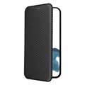 iPhone 14 Pro Max Flip Case - Carbon Fiber - Black