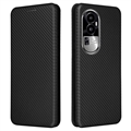 Oppo Reno10 Pro+ Flip Case - Carbon Fiber - Black