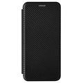 Samsung Galaxy A22 5G, Galaxy F42 5G Flip Case - Carbon Fiber - Black