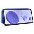 Xiaomi Mi 11 Lite 5G Flip Case - Carbon Fiber - Blue