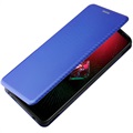 Asus ROG Phone 5 Flip Case - Carbon Fiber - Blue