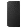 Honor X8 Flip Case - Carbon Fiber - Black