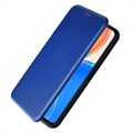Honor X8 Flip Case - Carbon Fiber - Blue