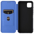 Motorola Moto G50 5G Flip Case - Carbon Fiber - Blue