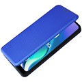 Motorola Moto G50 5G Flip Case - Carbon Fiber - Blue