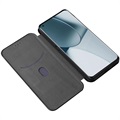 OnePlus 10 Pro Flip Case - Carbon Fiber - Black