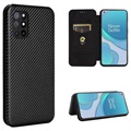 OnePlus 8T Flip Case - Carbon Fiber - Black